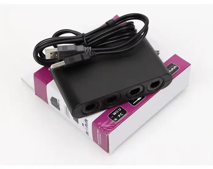 Convertisseur de jeu 4 Ports pour contrôleur GameCube GC