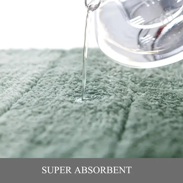 Tapis de salle de bain antidérapant, Ultra doux, pour douche, lavable en Machine, pour chambre à coucher, salon, porte