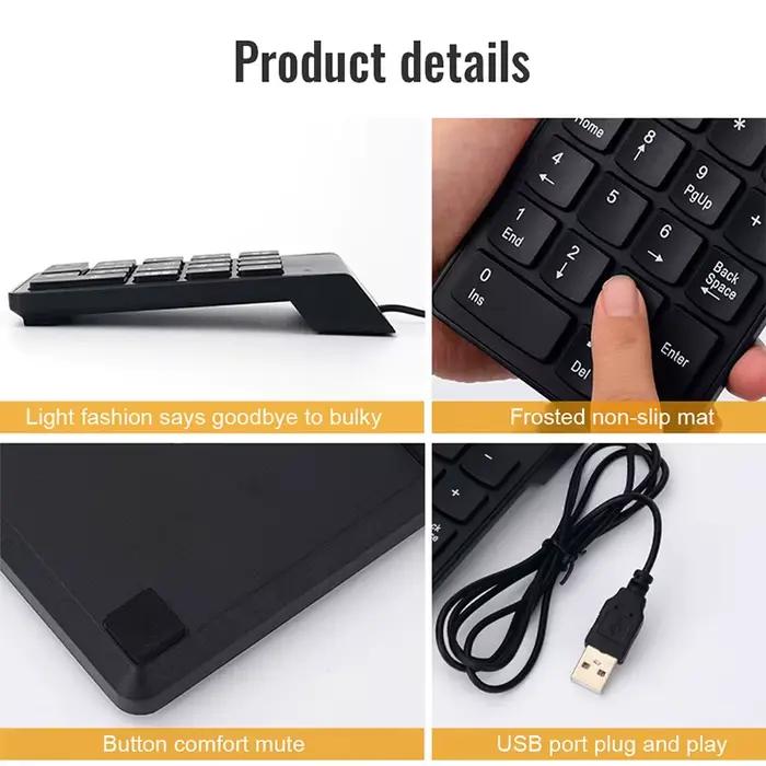 Clavier numérique USB à 18 touches