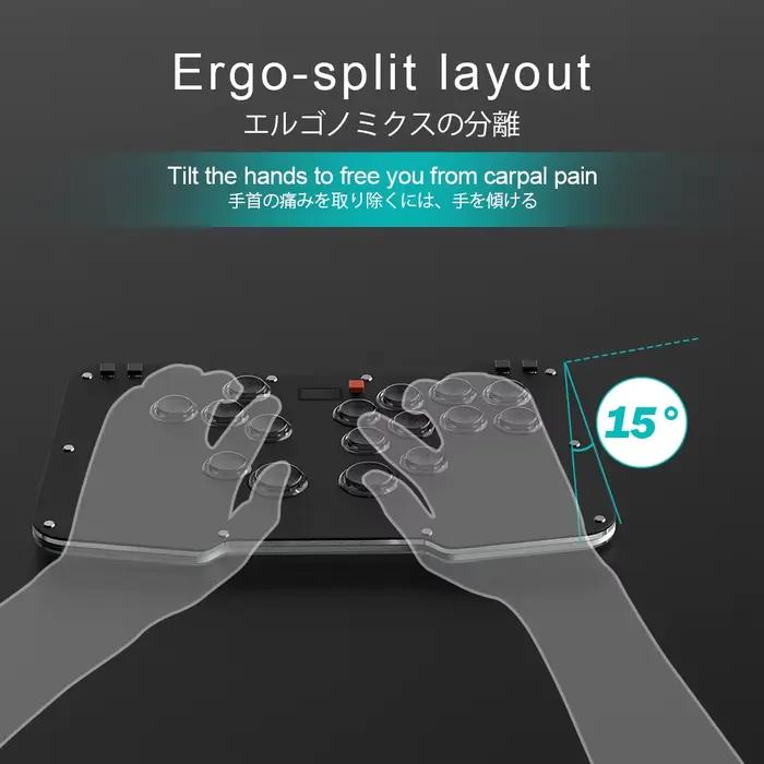 Contrôleur ergonomique sans levier Duelpad Zen16 basé
