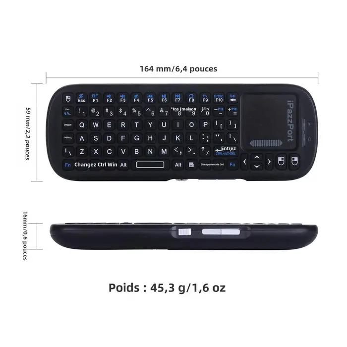 IPazzPort Mini clavier sans fil Bluetooth et 2