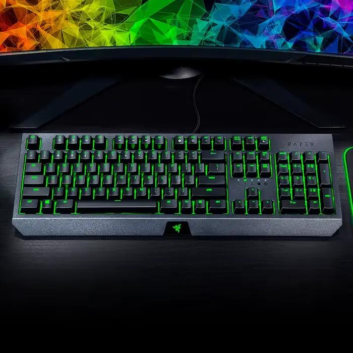 Razer-Clavier de jeu mécanique à commutateurs verts et souris DeathAdder
