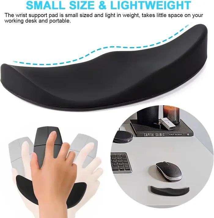 Repose-poignets ergonomique coulissant en gel de silicone souple et léger