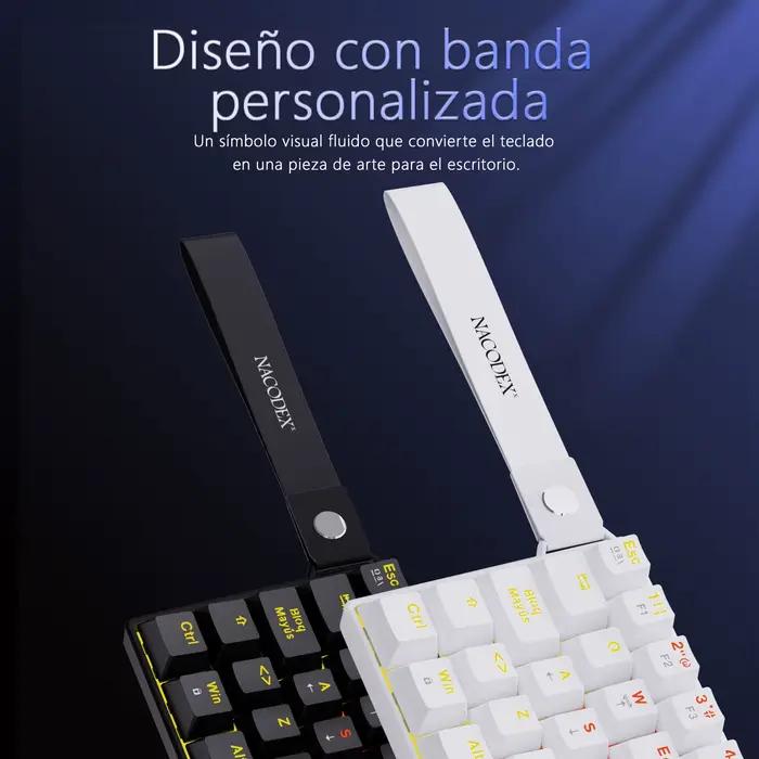 Clavier mécanique filaire AJAZZ NK61 avec disposition espagnole