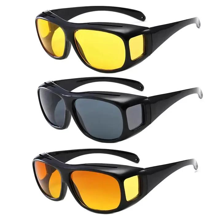 Lunettes de soleil de Vision nocturne lunettes de conduite de nuit de voiture lunettes de conducteur lunettes de soleil unisexe Protection UV lunettes de soleil lunettes cadeau