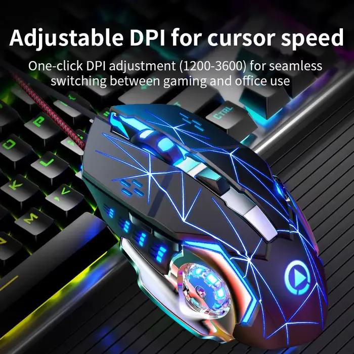 Souris de jeu filaire USB