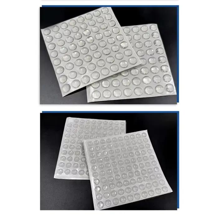 Autocollants de clavier en silicone transparents pour doigts longs