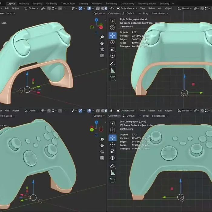 Support de contrôleur invisible pour Xbox en PLA ABS, design simple et stable, respectueux de l'environnement, disponible en dix couleurs pour gamer et collectionneur