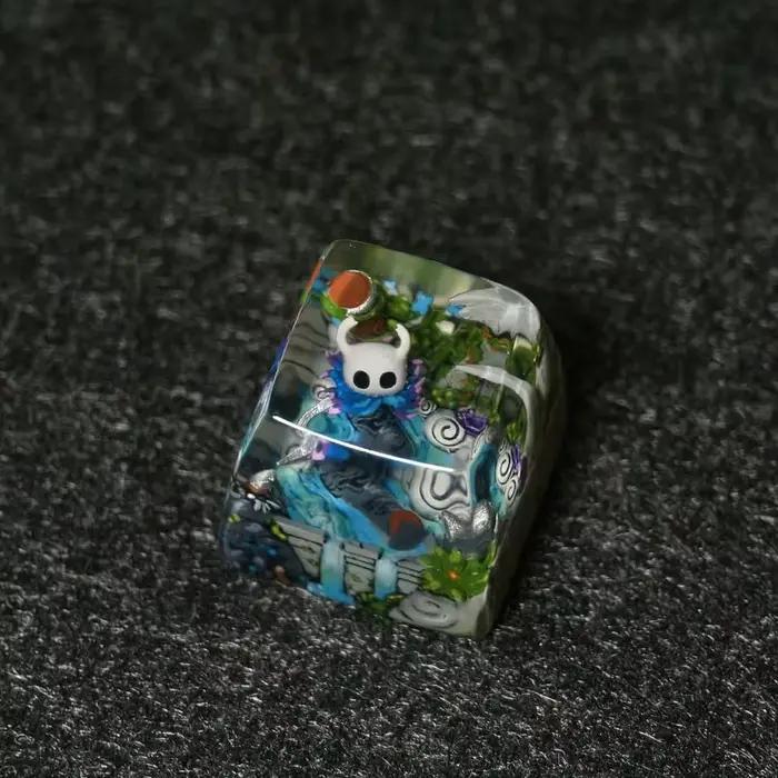 Creux chevalier jeu périphérique personnalisé résine Esc translucide Keycap clavier mécanique