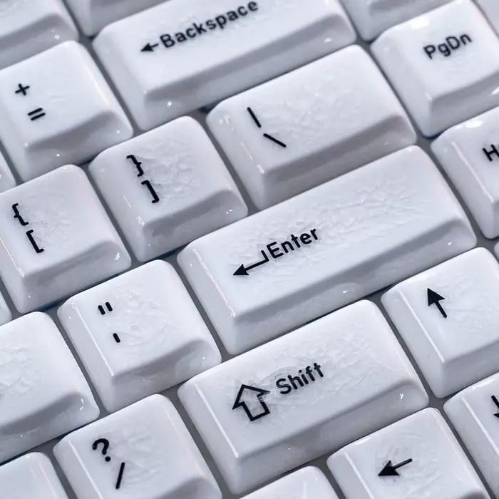 Ensemble de touches de clavier à thème minimaliste