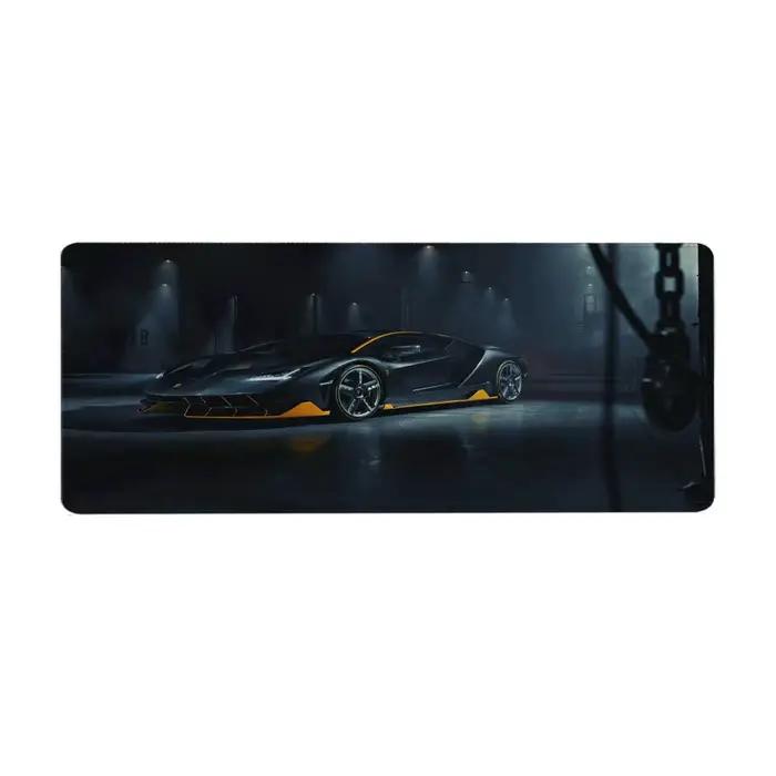 Tapis de souris COOL L-Lamborghinies en microfibre de caoutchouc antidérapant, pour jeux vidéo et bureau, personnalisable avec plusieurs couleurs pour un look unique et durable