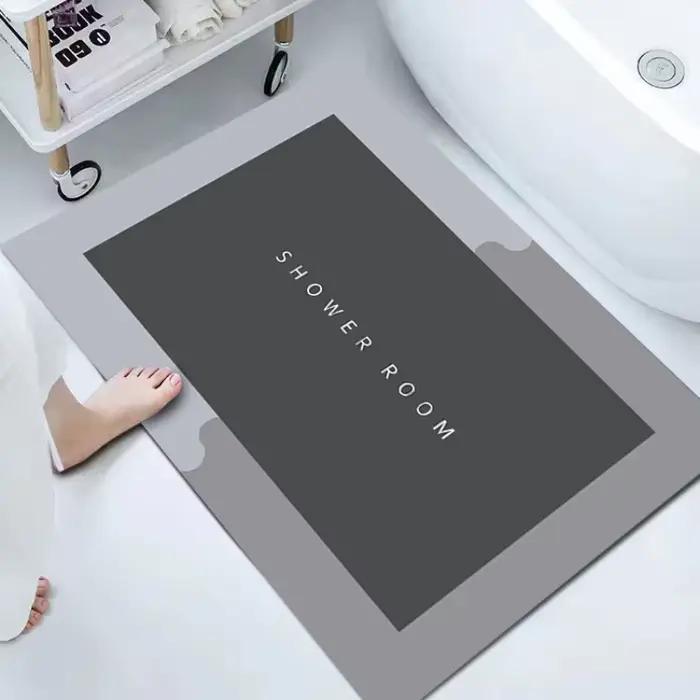 Tapis de salle de bain Super absorbant et antidérapant, pour toilettes, baignoire, cuisine, salon, tapis de sol, décoration de maison