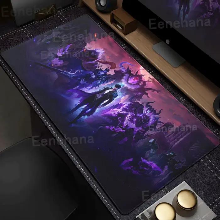 Tapis de souris gamer XXL Anime Solo en caoutchouc antidérapant pour joueurs professionnels et amateurs de jeux vidéo occasions spéciales