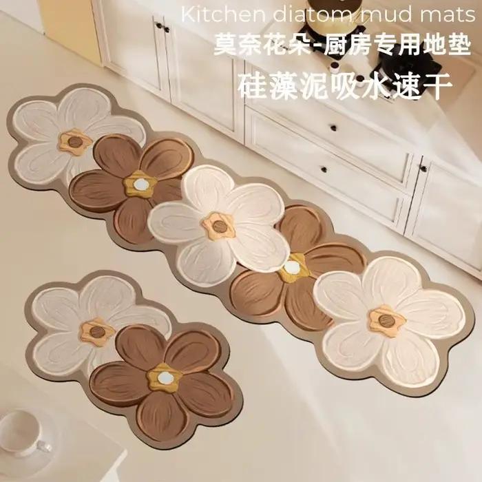Tapis de sol absorbant de cuisine coréenne, longue bande, résistant à la saleté, séchage rapide, absorbant l'huile, pour porte de salle de bain, d'entrée