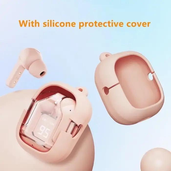 (Acheter casque obtenir étui de protection + lanière) écouteurs de jeu T2 TWS Bluetooth 5.3 réduction du bruit HD HiFi stéréo sans fil écouteur