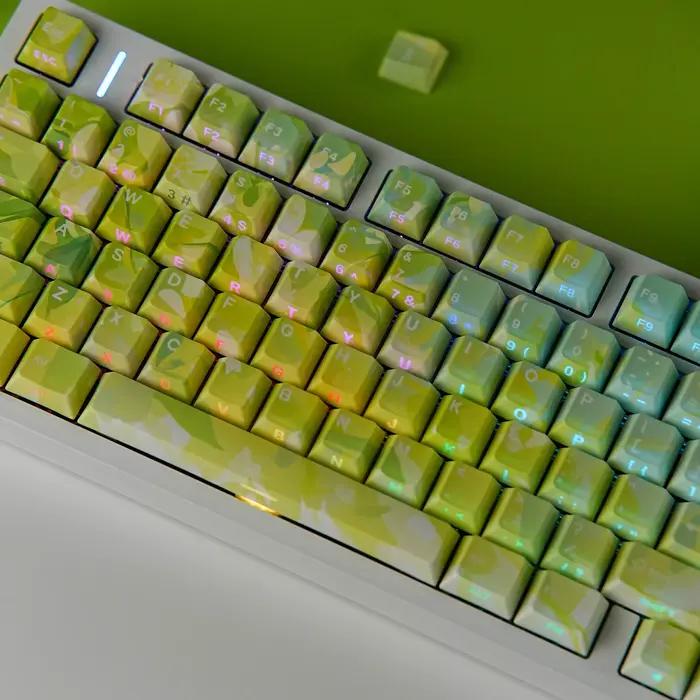 Capuchons de touches de clavier mécanique PBT Cherry Dye Sub