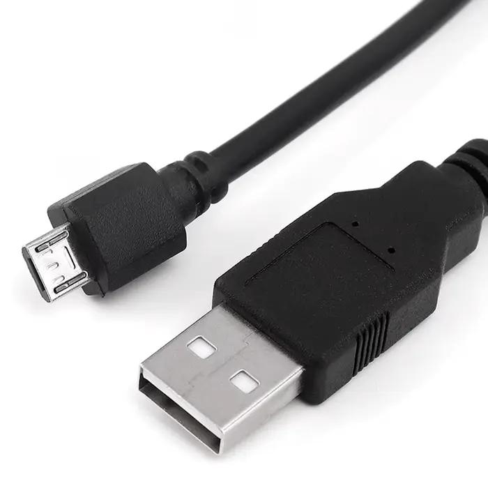Câble de Charge pour Manette de Jeu PS4 et Contrôleur de Jeu PC Noir Compatible Console Durabilité Gaming