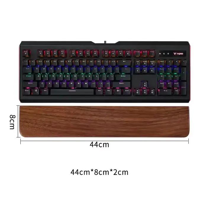 Repose-poignets ergonomique personnalisé en bois de noyer pour clavier