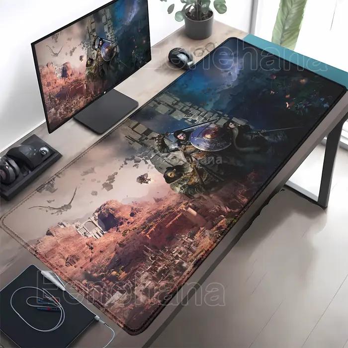 Tapis de Souris Crimson Desert Hot Game Design Anime Pour Joueurs Passionnés Utilisation Bureau Style Unique Occasionnels Spéciales