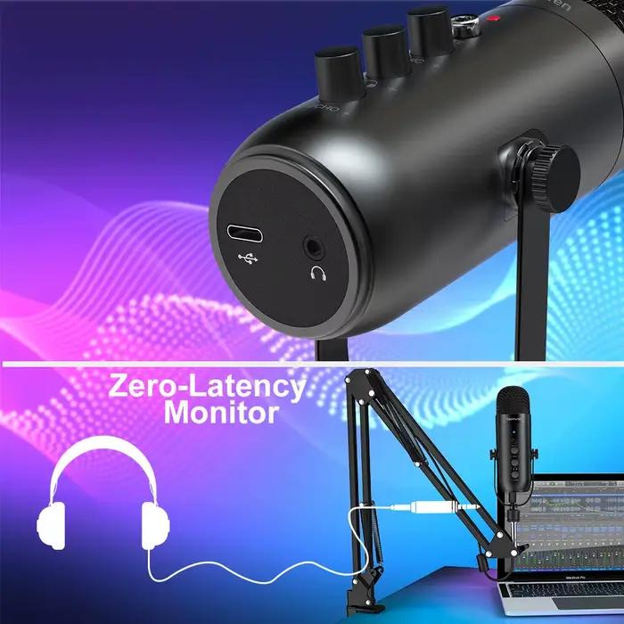 Haomuren-Kit de microphone professionnel à condensateur cardioïde