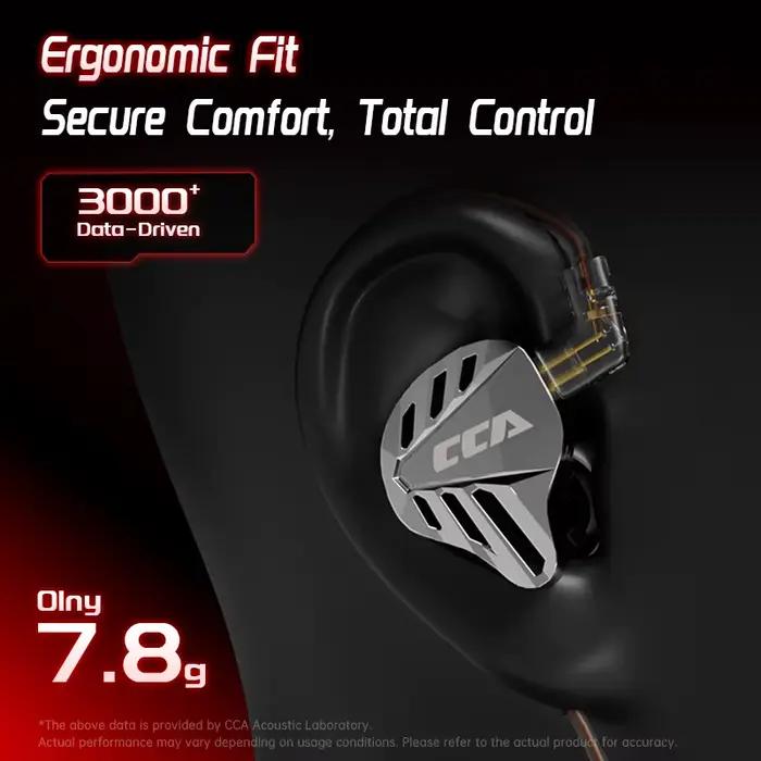 Casque de jeu filaire intra-auriculaire CCA Falcon à double action