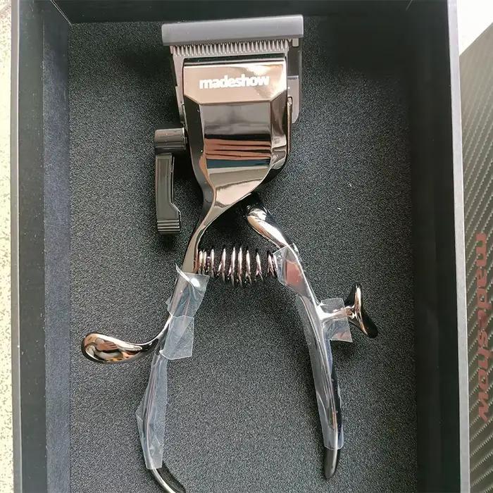 Tondeuse à cheveux manuelle professionnelle, corps entièrement métallique, outils professionnels pour barbier