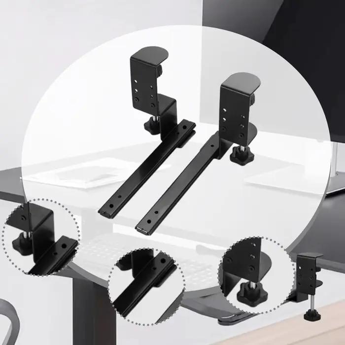 Plateau coulissant pour clavier sous le bureau