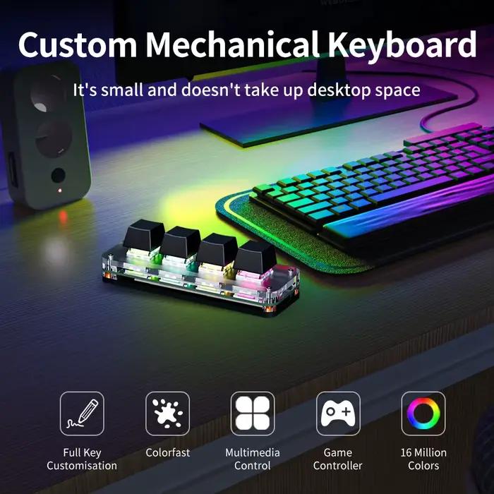 Clavier mécanique USB, bouton de programmation personnalisé