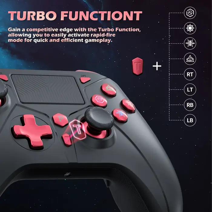 Contrôleur de jeu sans fil pour Playstation 4/PS4 Pro/Slim/PS3/PC/IOS/Console de commutation avec Turbo double Vibration gyroscope 6 axes prise Jack 3.5mm
