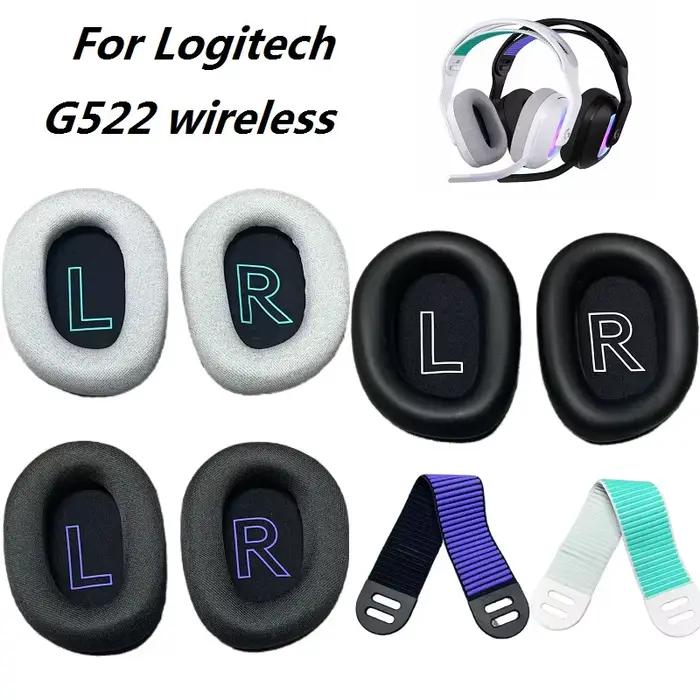 Coussinets d'oreille originaux pour jeux sans fil Logitech G522
