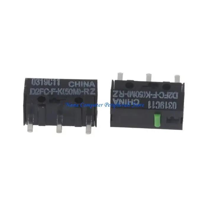 F68C 2 pièces/ensemble Original point vert D2FC-F-K(50M)-RZ souris Micro commutateurs