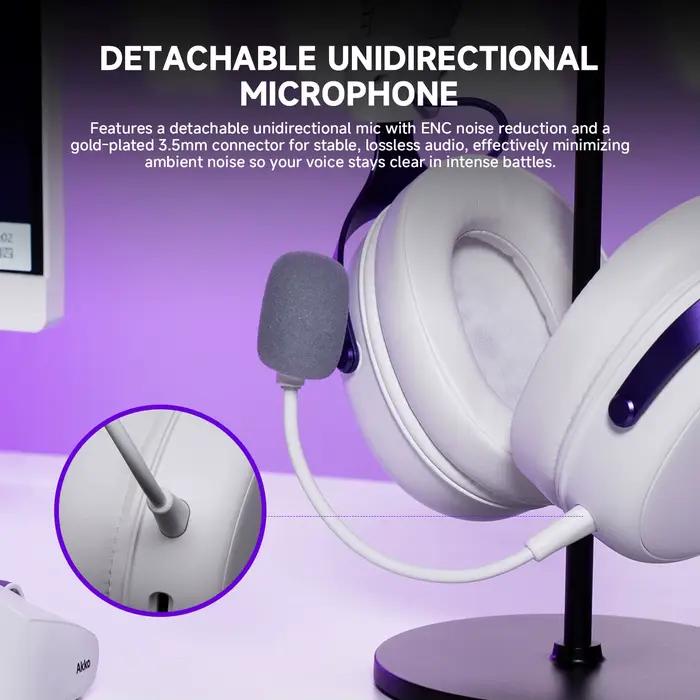Casque de jeu AKKO Verge S9 E-Sports avec micro