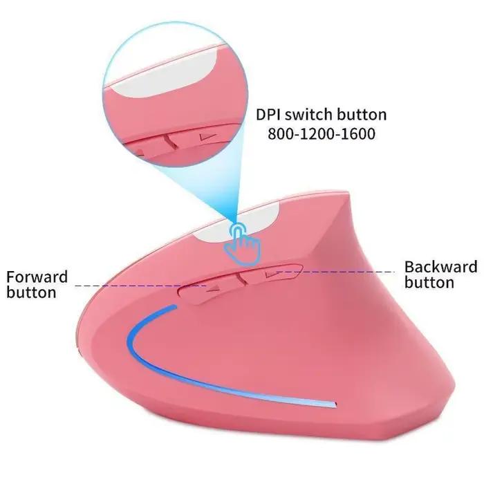 Souris verticale sans fil, souris de jeu, souris d'ordinateur, ergonomique