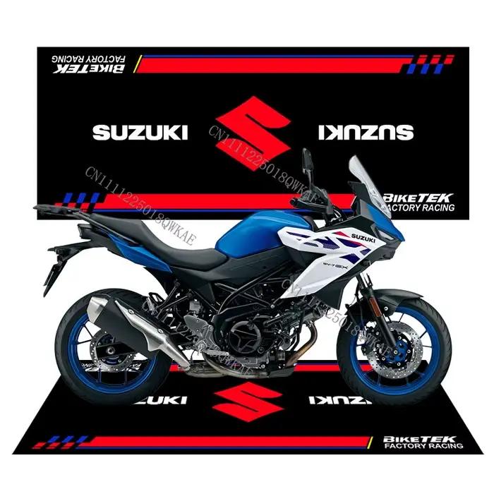 Tapis de présentation pour moto Suzuki – Tapis de garage antidérapant et durable pour le stationnement de motos de course, décoration intérieure, tapis de salon