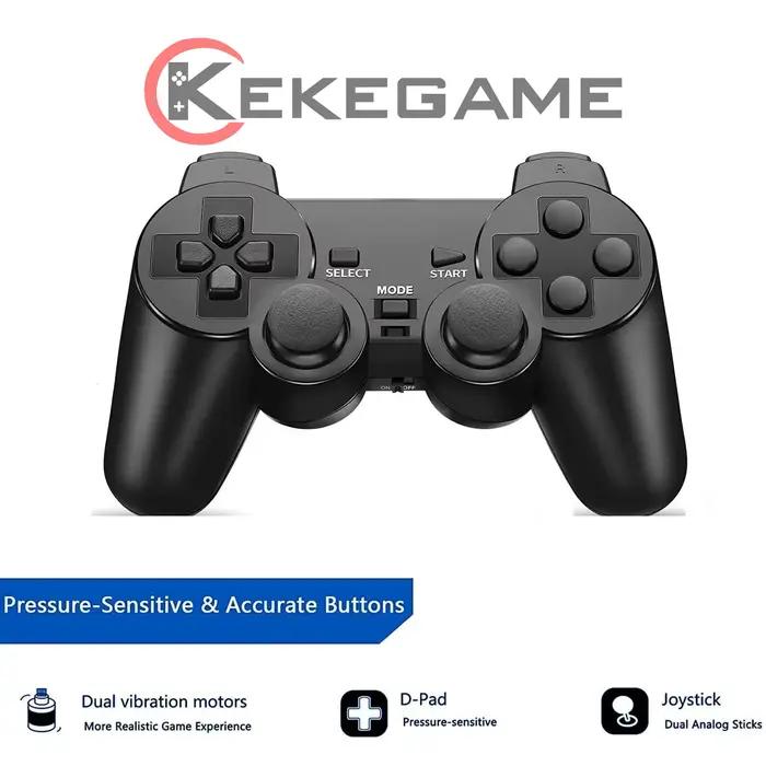 Contrôleur sans fil 2.4G Gamepad Double Vibration Joystick pour PS2 Console Joypad USB PC Jeu Controle
