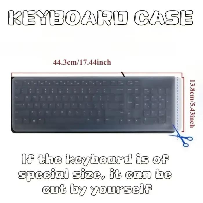 1 pièce de protection de clavier ultra-mince et transparente - housse