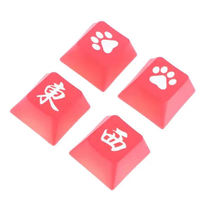 Capuchons de touches translucides de culture chinoise pour clavier mécanique