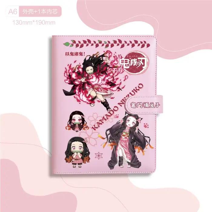Demon Slayer Nezuko Agatsuma Zenitsu Kamado Tanjiro périphérique nouvelles images d'anime créatives bloc-notes étanche en PU d'apparence
