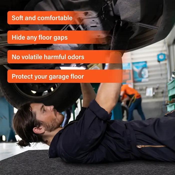 Tapis de garage premium anti-déversement d'huile pour sous la voiture, tapis de maintenance hautement absorbant, protège le sol des gouttes d'huile, des déversements et des taches