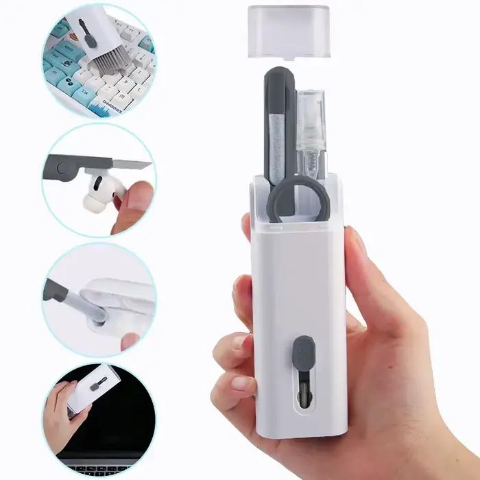 Kit de nettoyage 7 en 1 pour clavier, écran, écouteurs et accessoires électroniques multifonctionnels pour un nettoyage précis et durable de votre matériel informatique