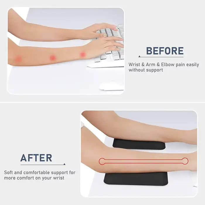 Besegad souris clavier repose-poignet ergonomique mousse à mémoire de forme tapis
