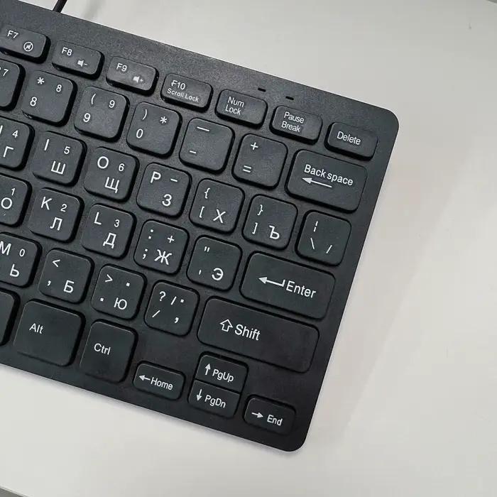 Japonais allemand russe français espagnol USB filaire mini clavier langue 78 touches pour ordinateur de bureau PC portable mince