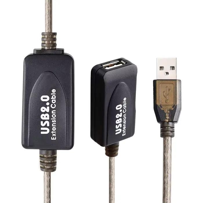 Câble d'extension USB 2.0 haute vitesse 5m 10m 15m 20m répéteur actif pour ordinateur imprimante et autres périphériques USB occasions professionnelles et personnelles