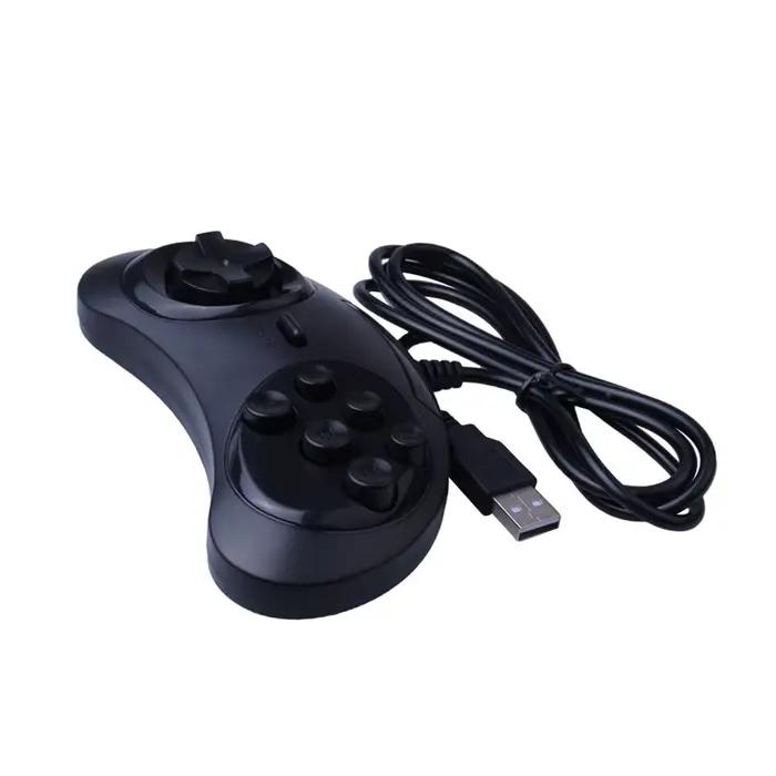 Manette de jeu USB 6 boutons contrôleur de jeu pour SEGA USB support