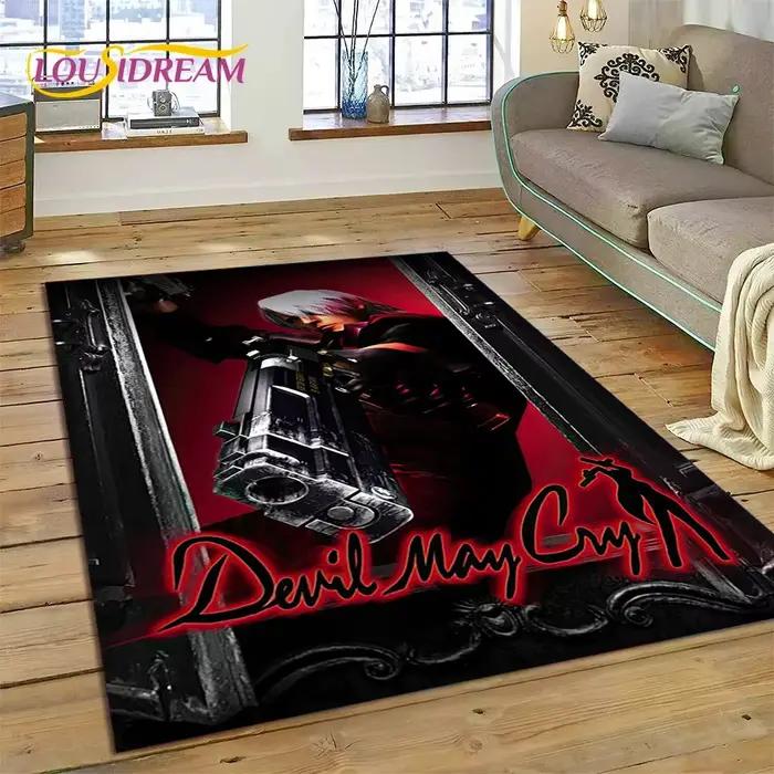 DMC Game 3D D-SAFMay Cry Cartoon Lea Tapis pour Salon