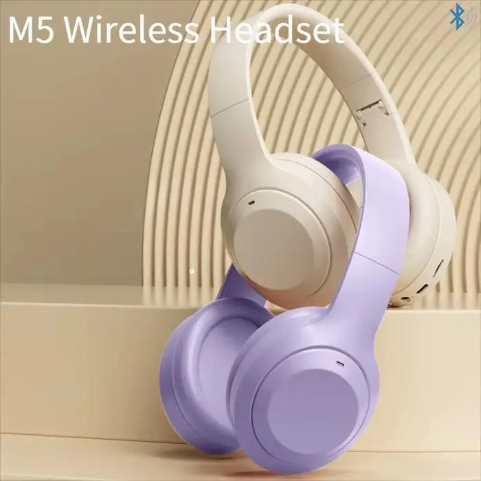 Casque audio circum-auriculaire HIFI stéréo M5 sans fil Bluetooth 5.3