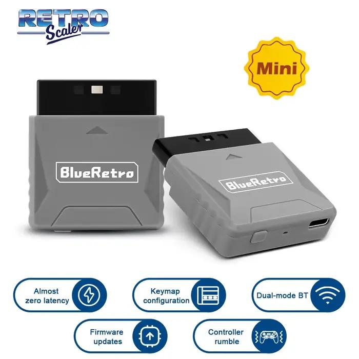 Mini adaptateur récepteur Blueretro pour PS1 PS One PS2 Compatible avec 8bitdo PS4 PS5 Xbox série X contrôleur sans fil