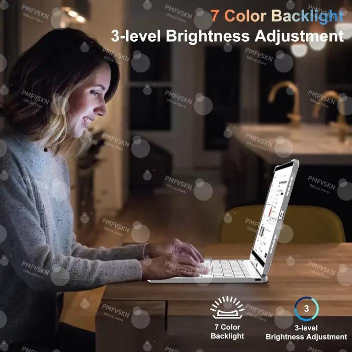 Étui Clavier Magique 360° pour iPad Air 11 13 M2 M3 2025 Air 4 5 10.9