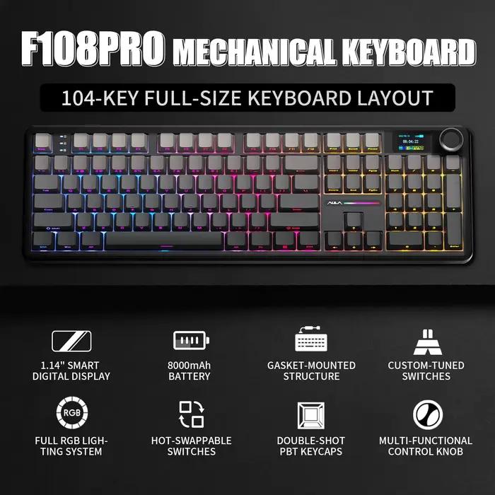 Clavier mécanique AULA F108 PRO
