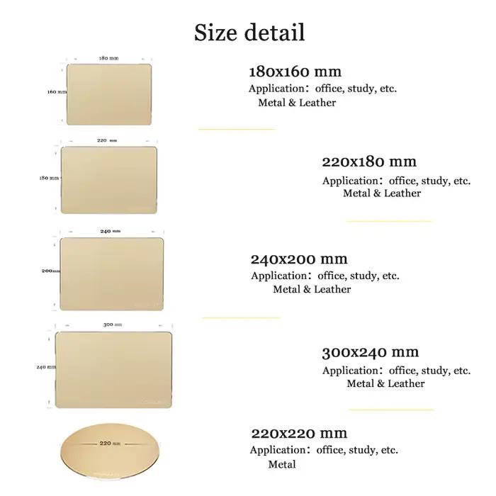 Tapis de souris professionnel en métal